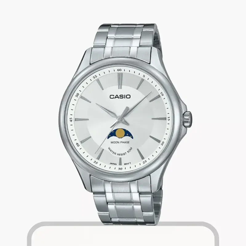 Casio Enticer White Dial Moob Exclusive Men's Watch | MTP-M100D-7AV